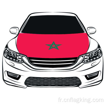 100*150 cm Le Royaume du Maroc capot Drapeau Drapeau de capot de voiture